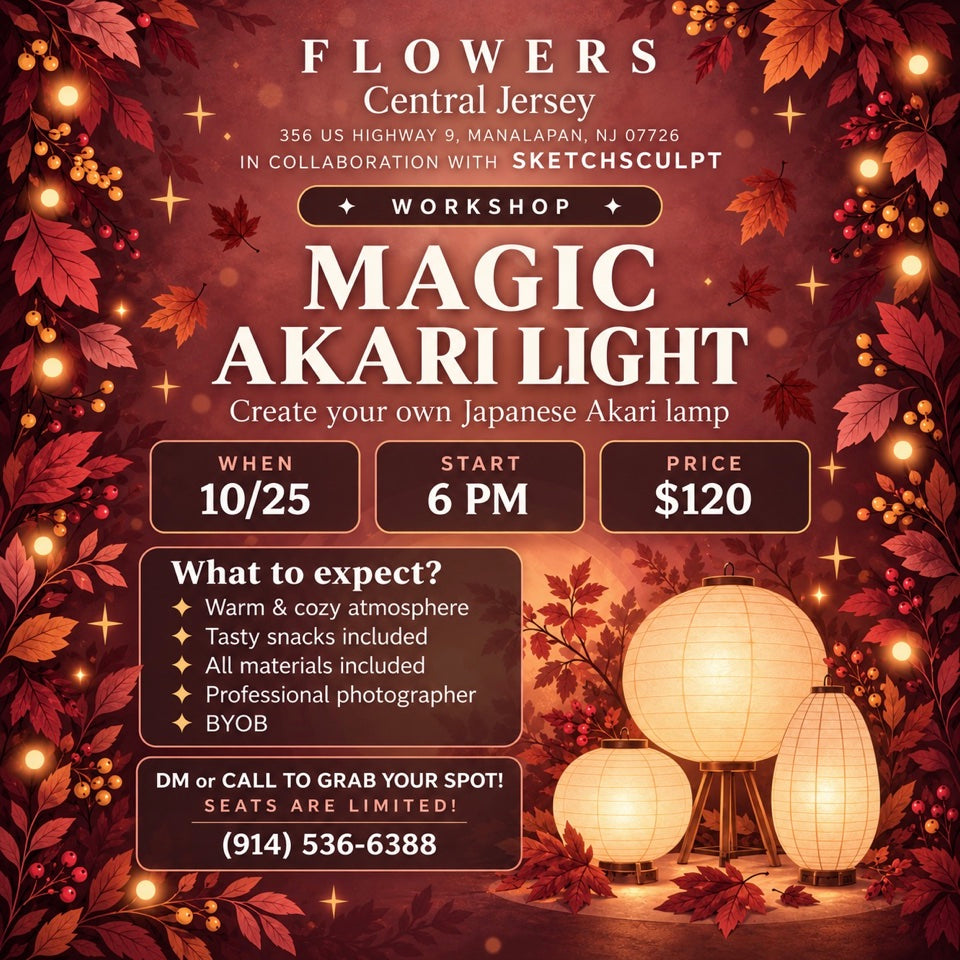 MAGIC AKARI LIGHT — Workshop at FLOWERS Central Jersey