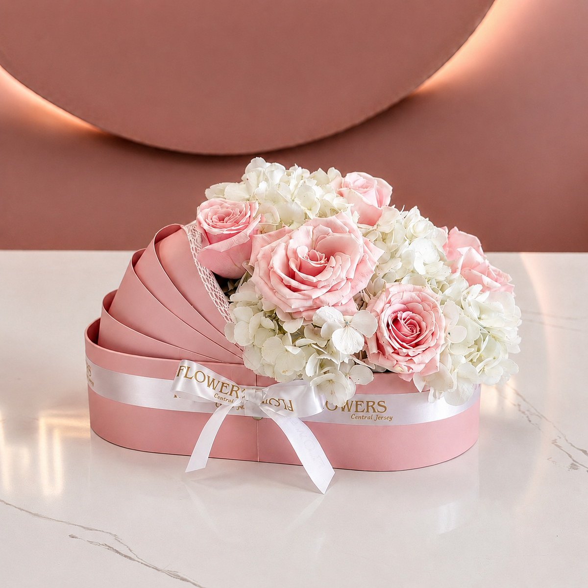 ITS A BABY GIRL Signature Arrangement in Crib
