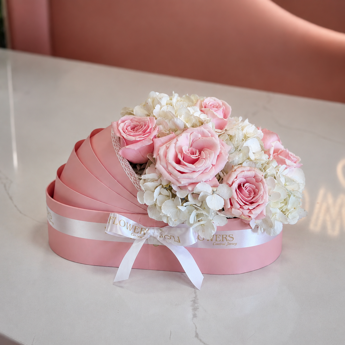 ITS A BABY GIRL Signature Arrangement in Crib