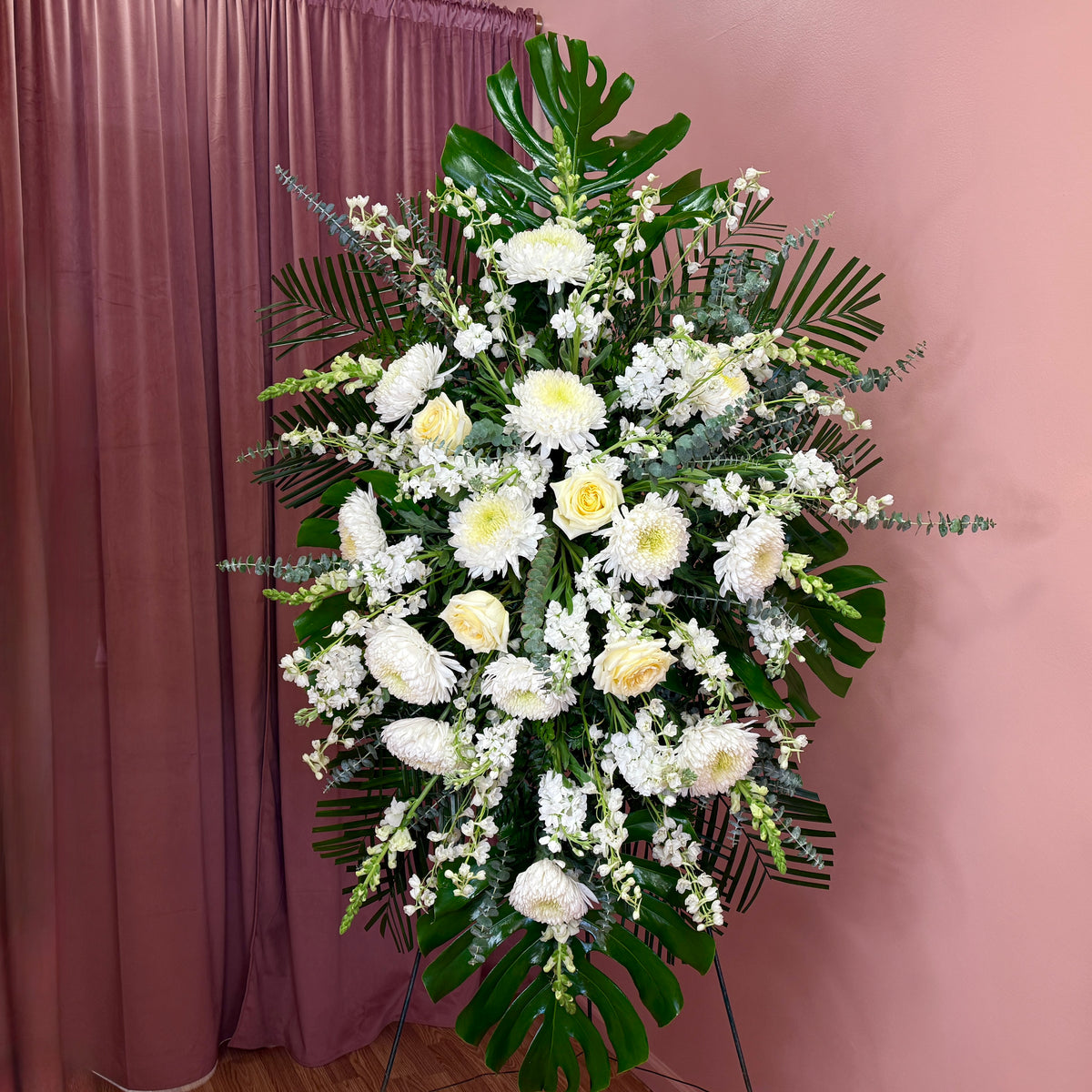 Standing Spray Sympathy Floral Arrangement