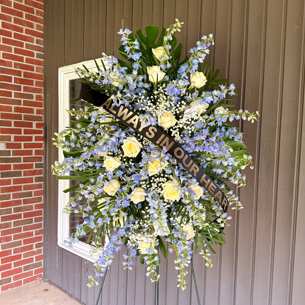 Standing Spray Sympathy Floral Arrangement