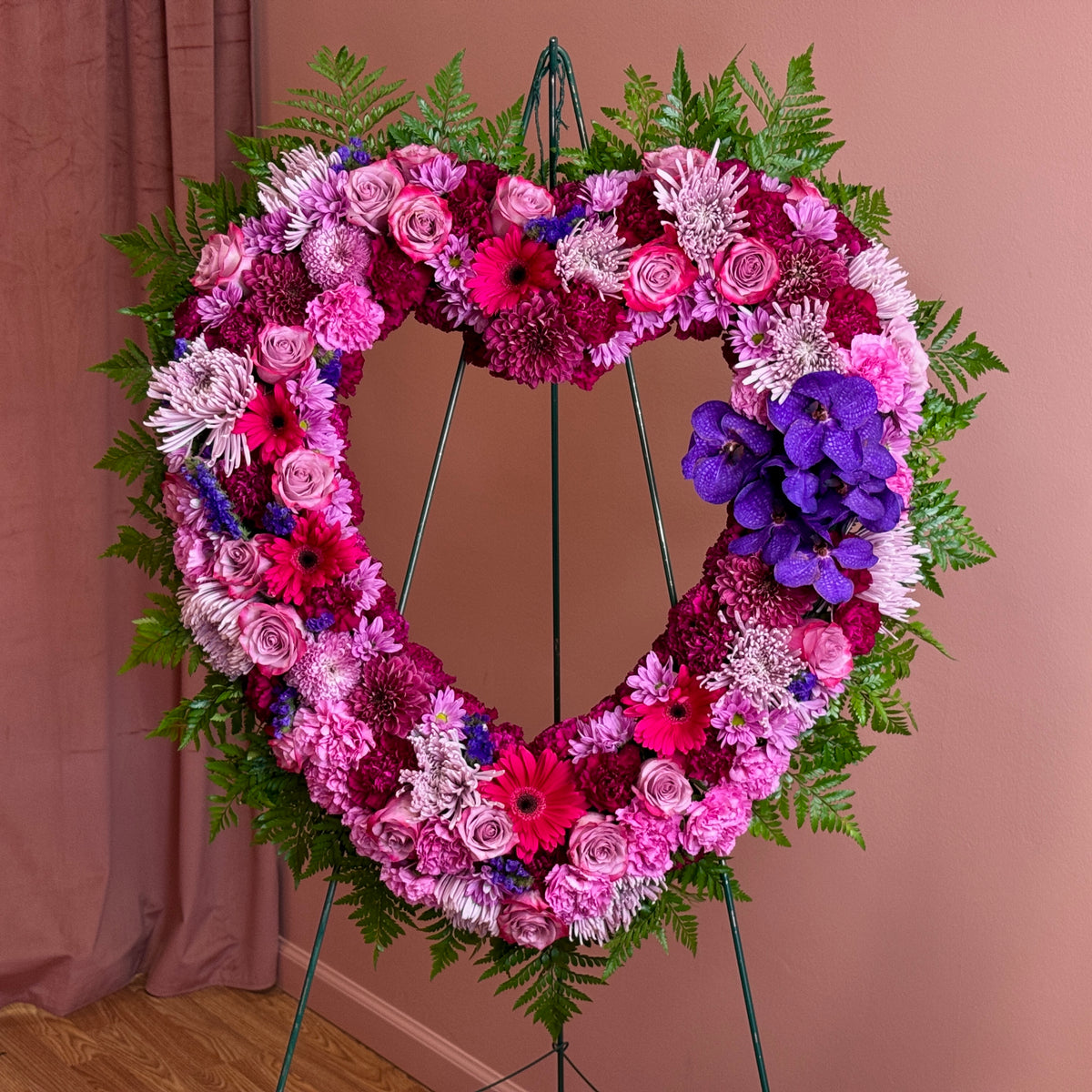 Open Heart Sympathy Floral Arrangement — FLOWERS Central Jersey, Manalapan, NJ (view 3)