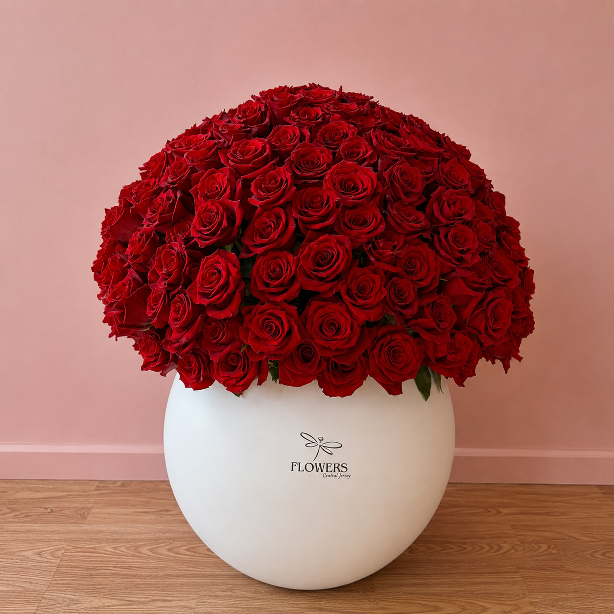 WOW Effect Red Roses Arrangement 300 st.