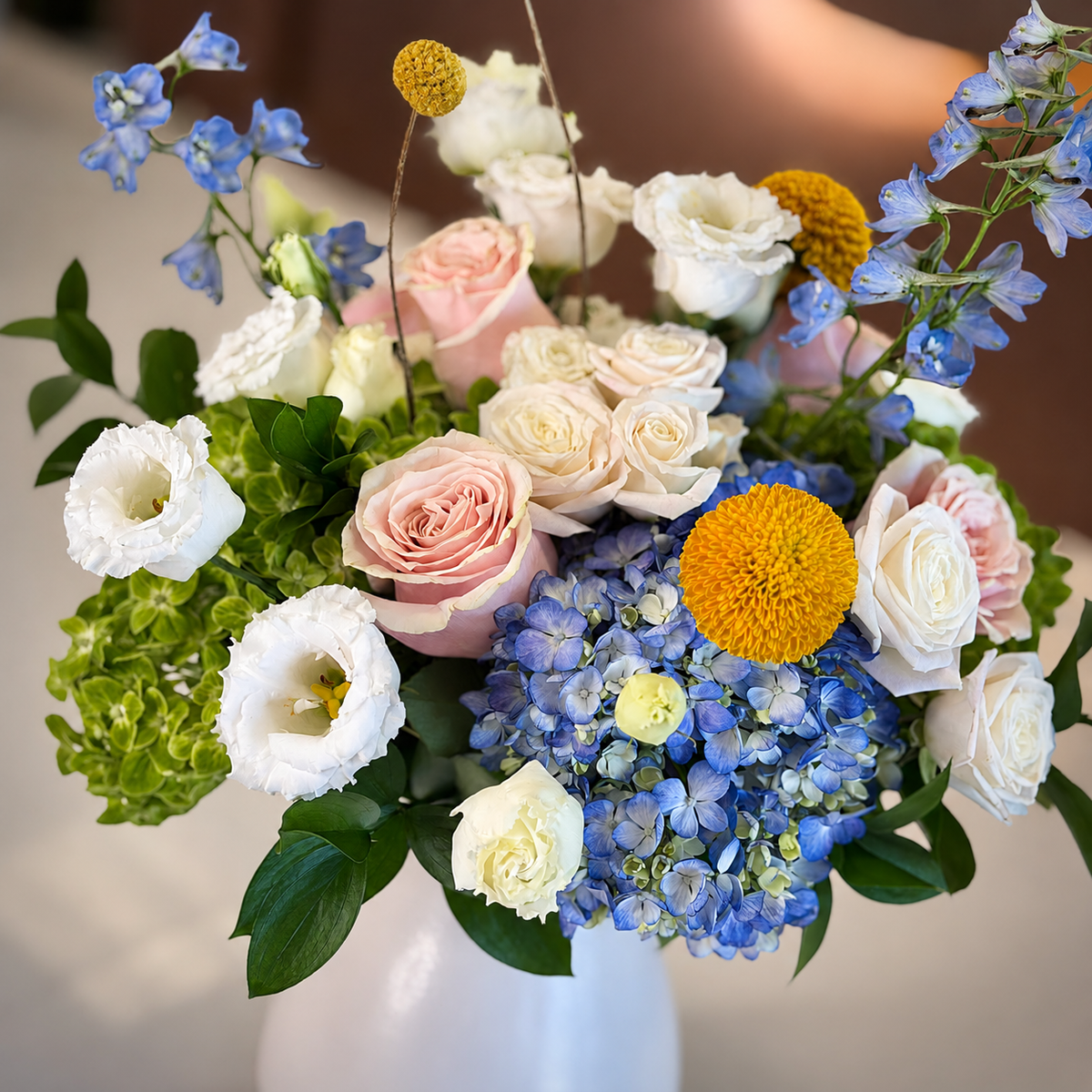 LULU Blue, Pink, White & Yellow Signature Vase
