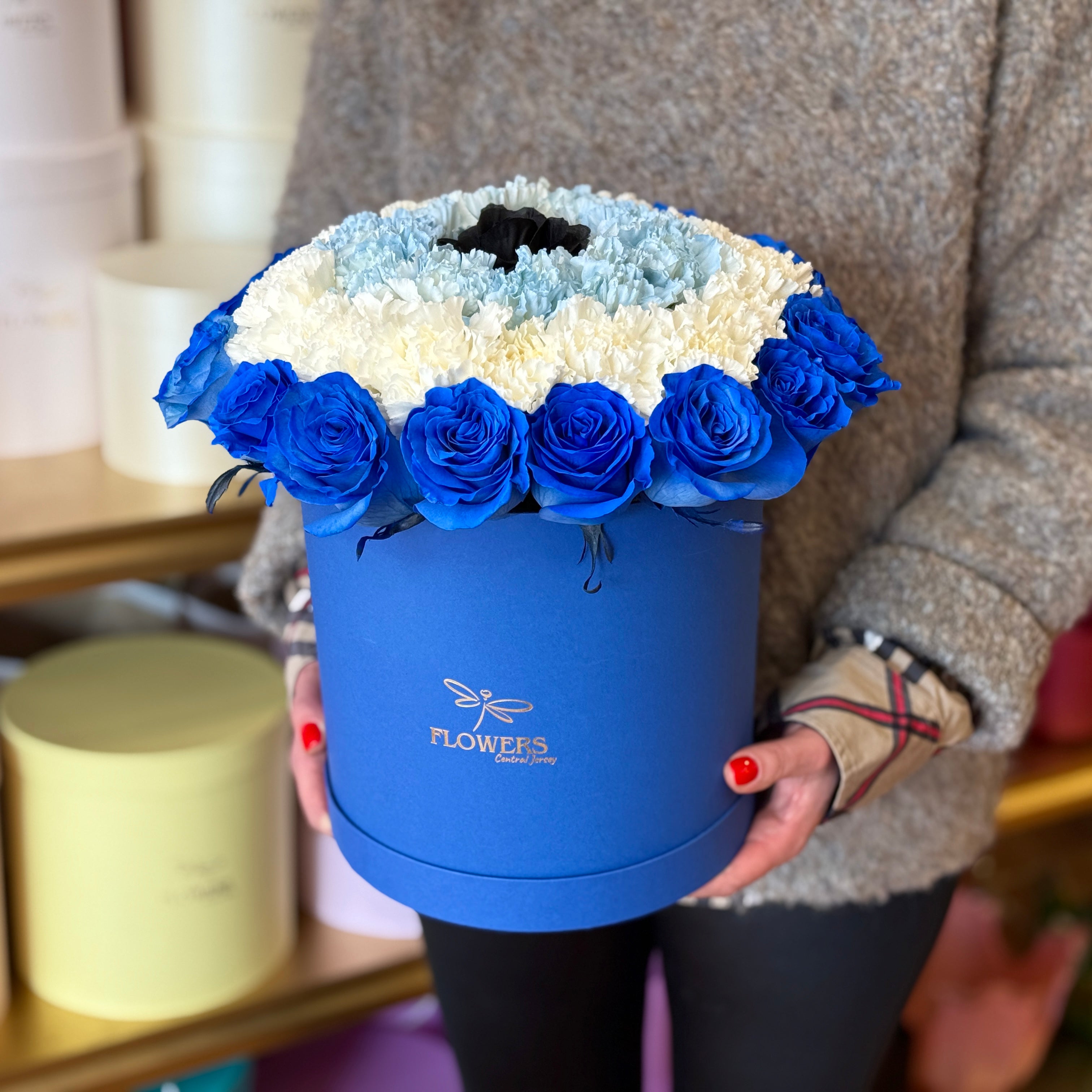 EVIL EYE Blue & White Signature Flower Box