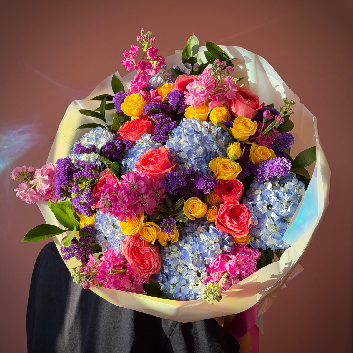 SABRINA Dopamine Blue, Purple, Yellow & Pink Signature Bouquet