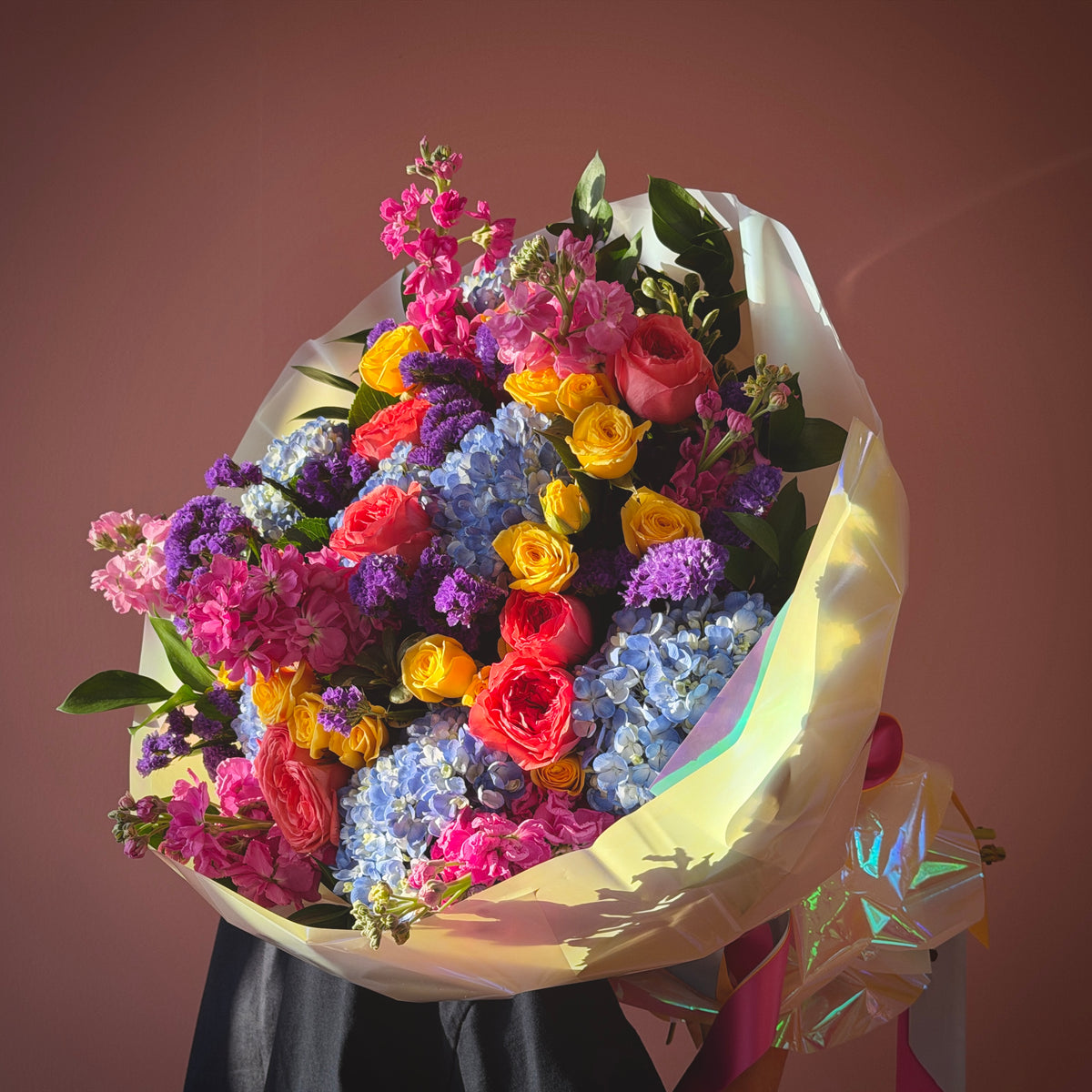 SABRINA Dopamine Blue, Purple, Yellow & Pink Signature Bouquet