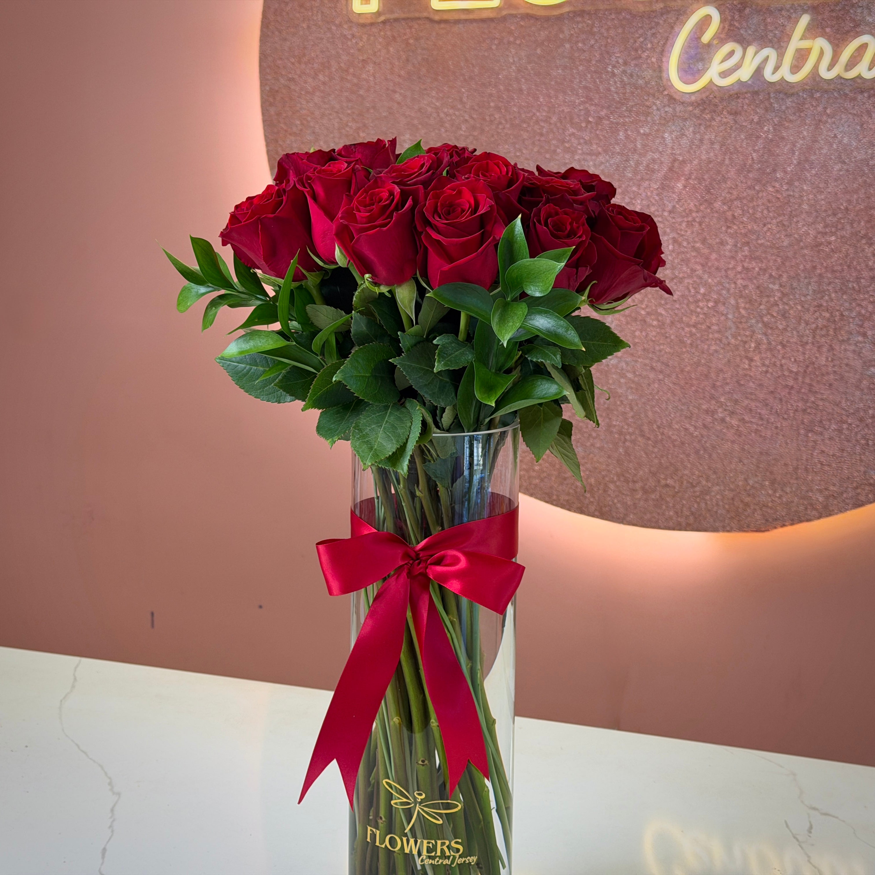 Red Roses in Our Signature Vase