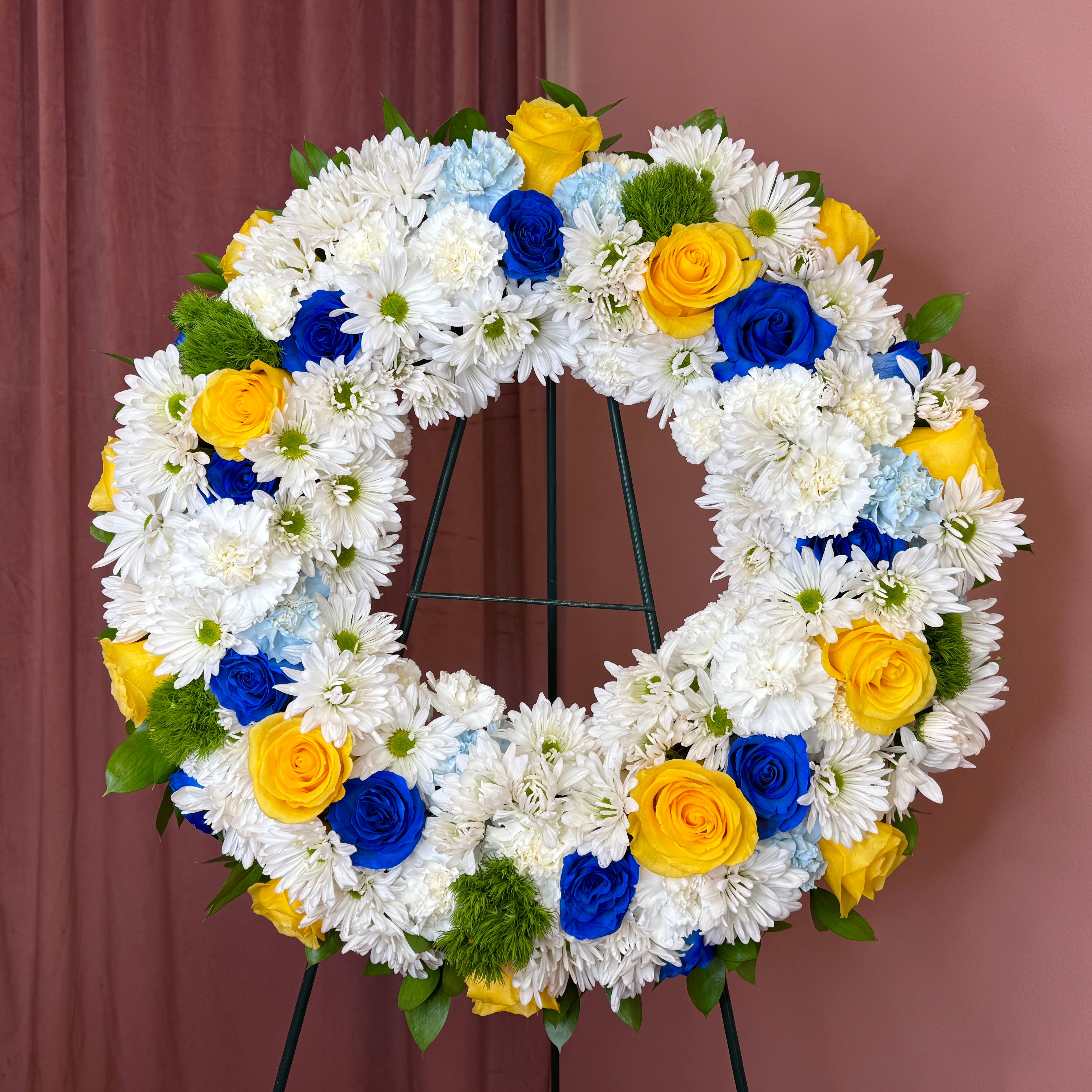 Wreath Sympathy Floral Arrangement