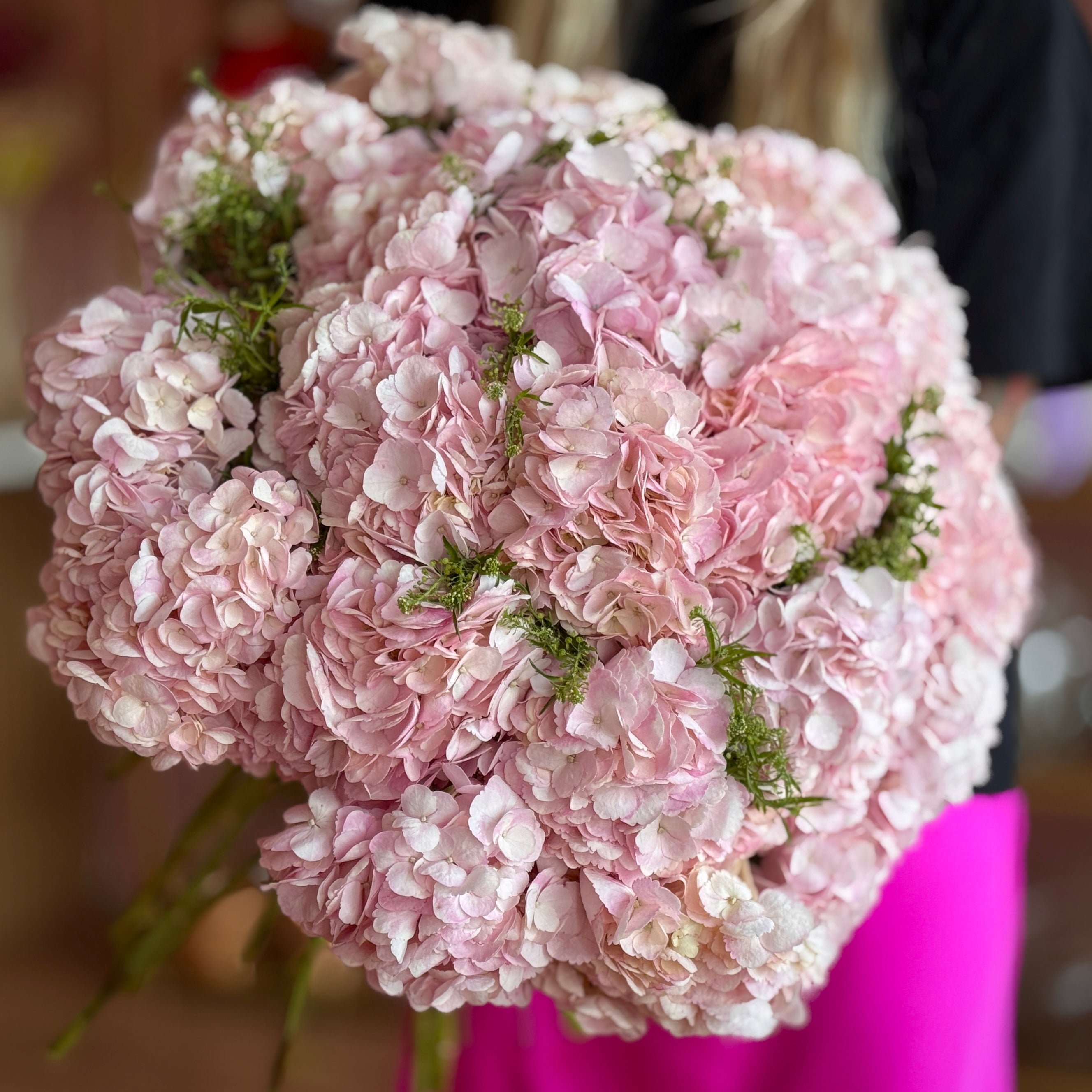 Pink Hydrangea MONO Bouquet