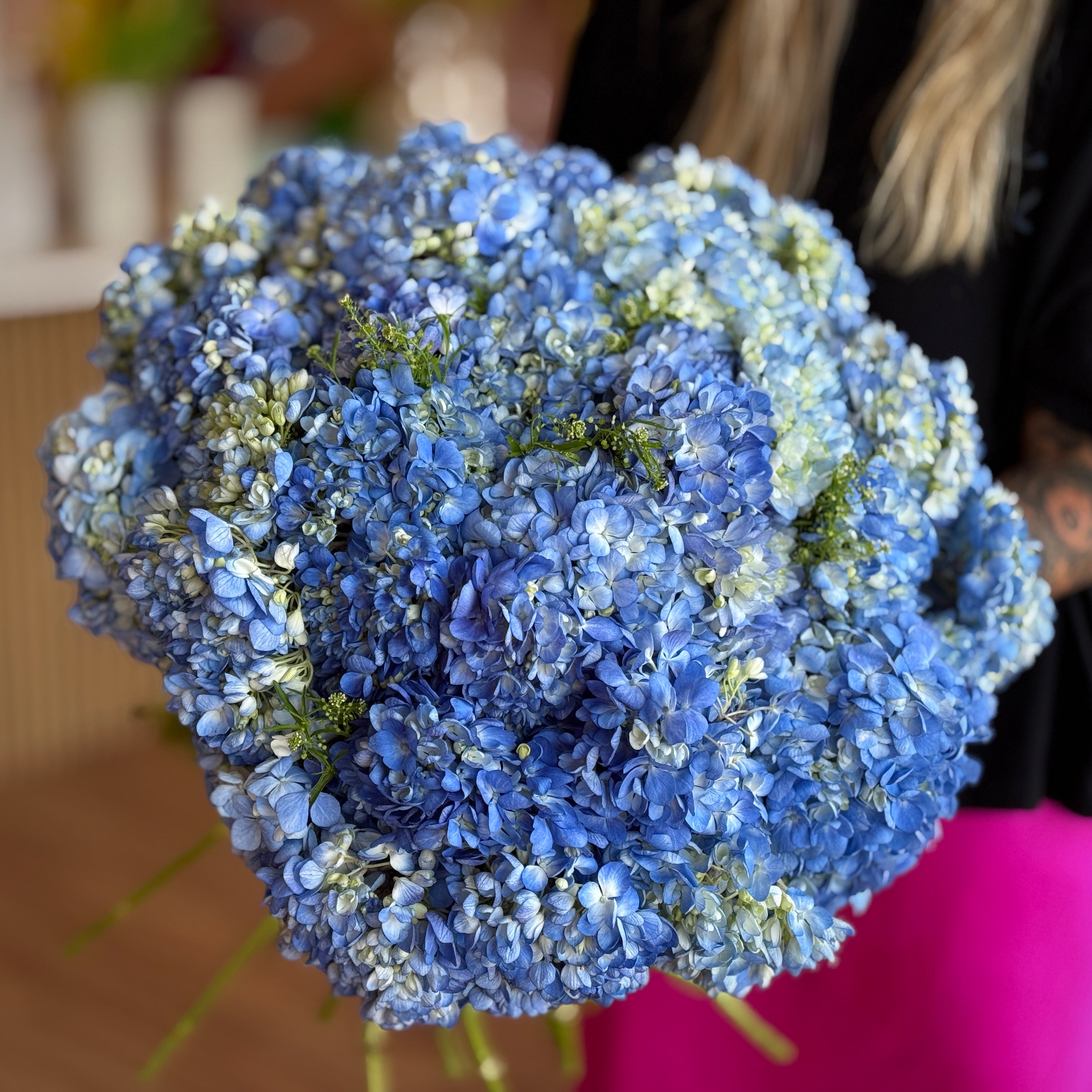 Blue Hydrangea MONO Bouquet