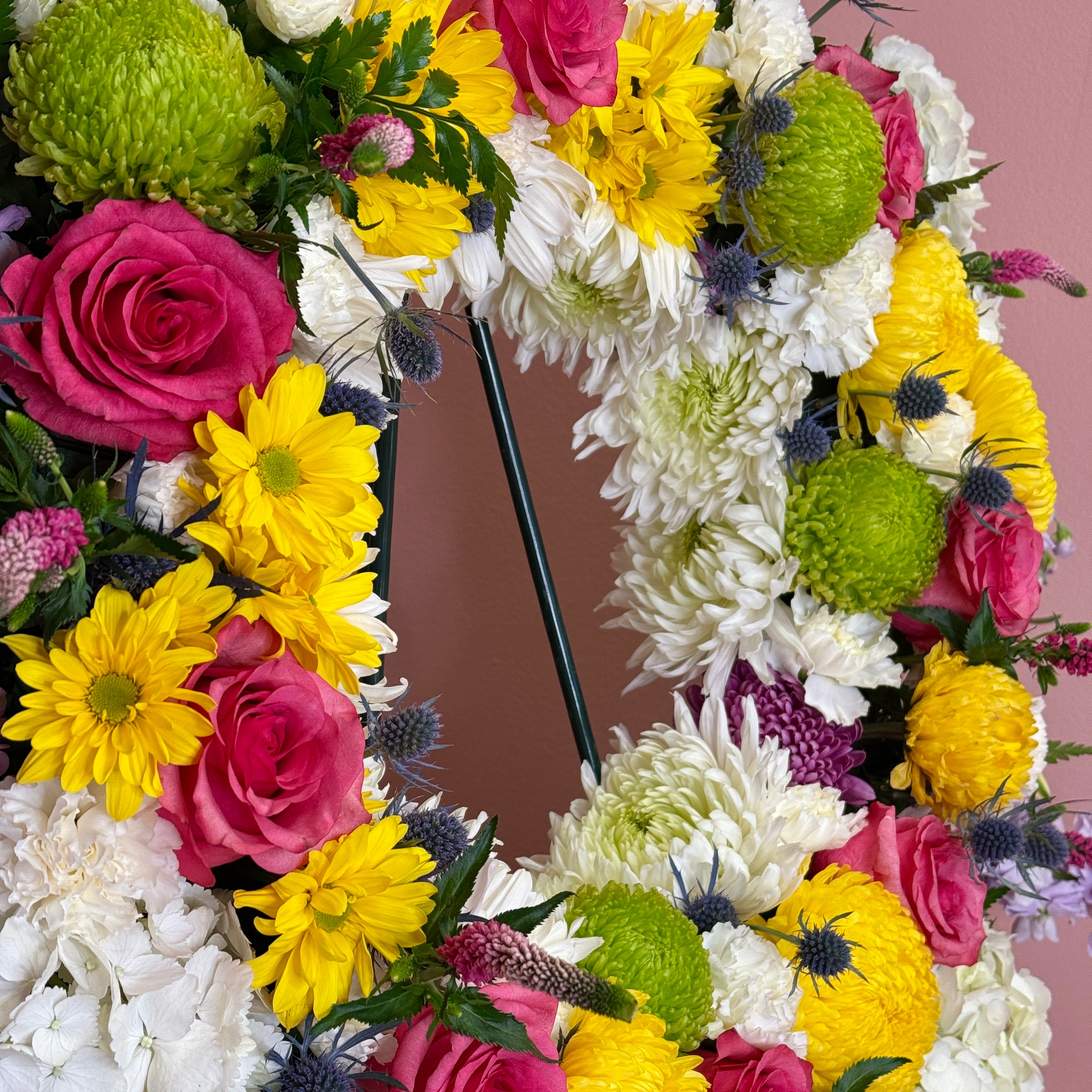Wreath Sympathy Floral Arrangement