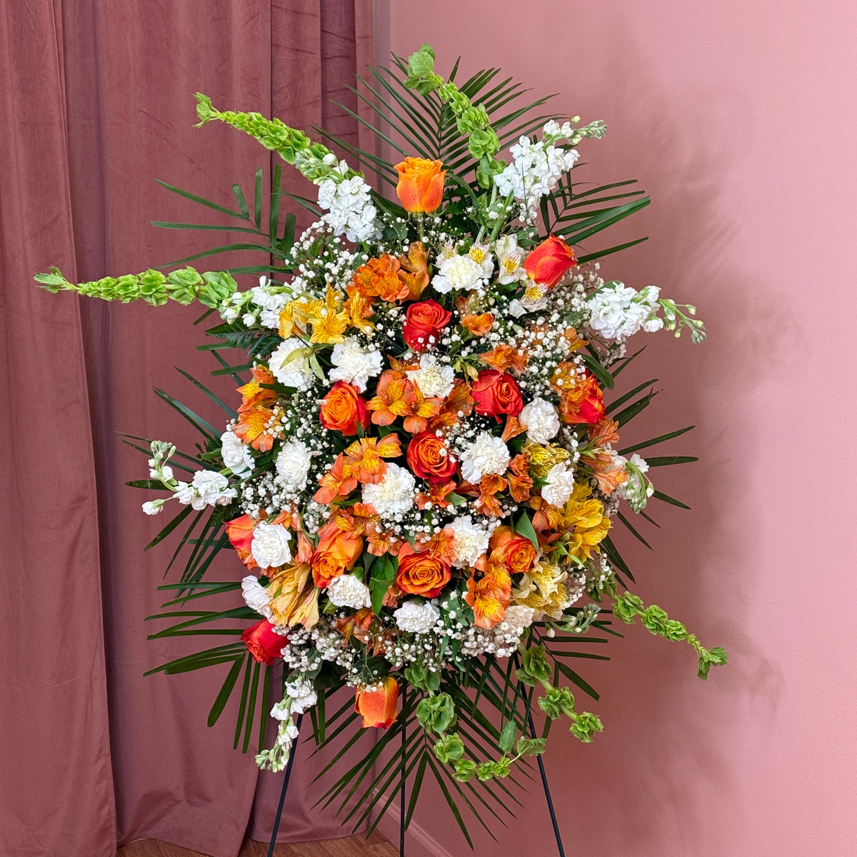 Standing Spray Sympathy Floral Arrangement