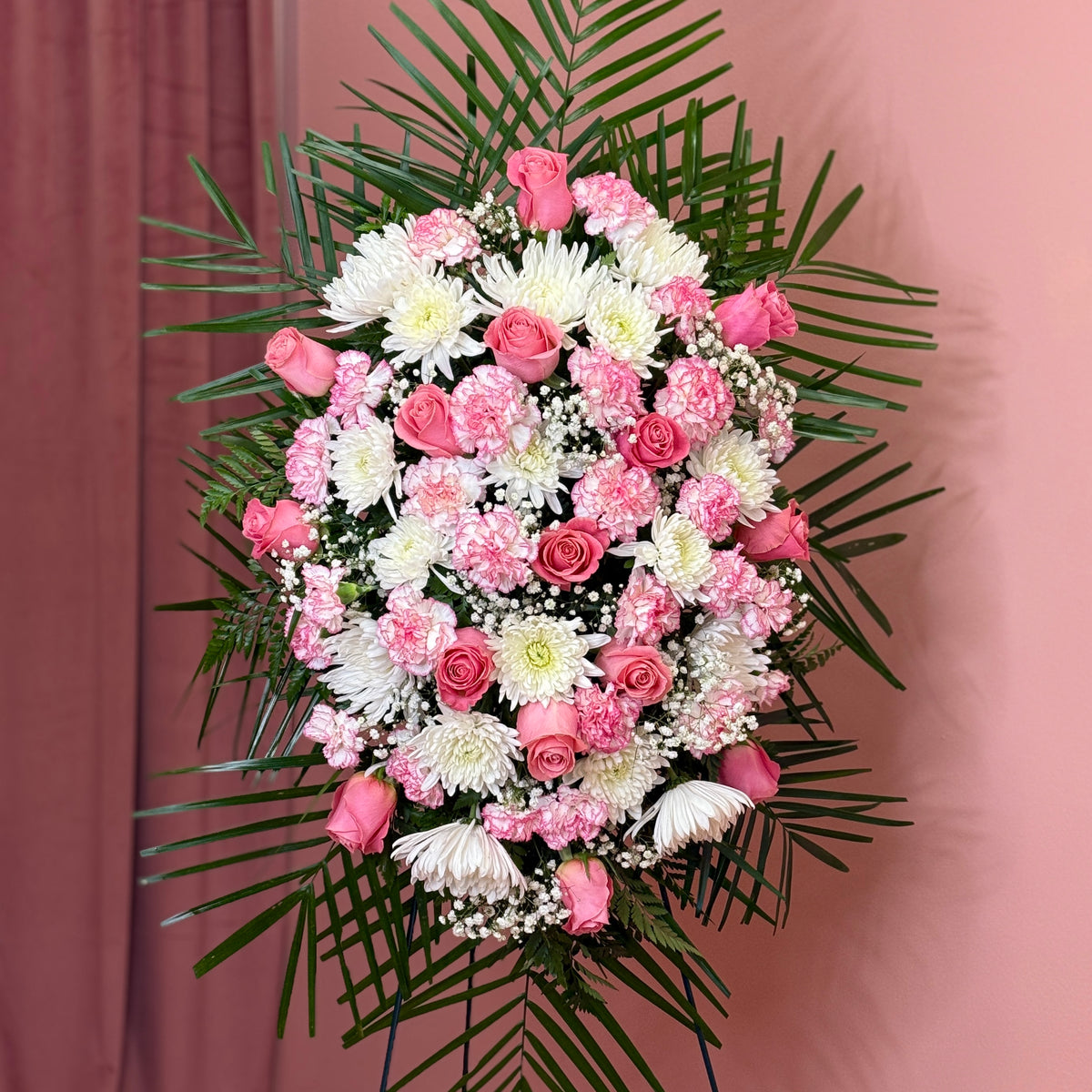 Standing Spray Sympathy Floral Arrangement