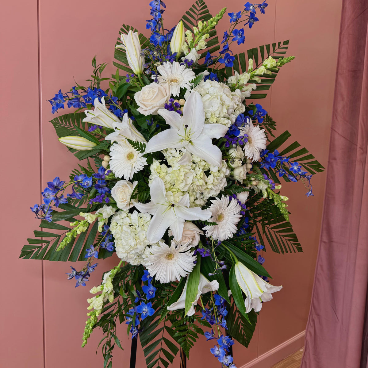 Standing Spray Sympathy Floral Arrangement