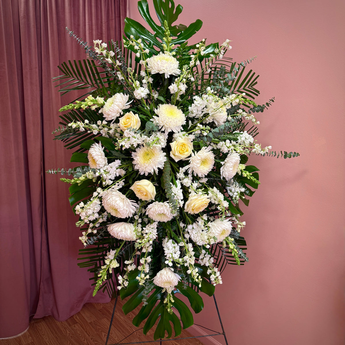 Standing Spray Sympathy Floral Arrangement