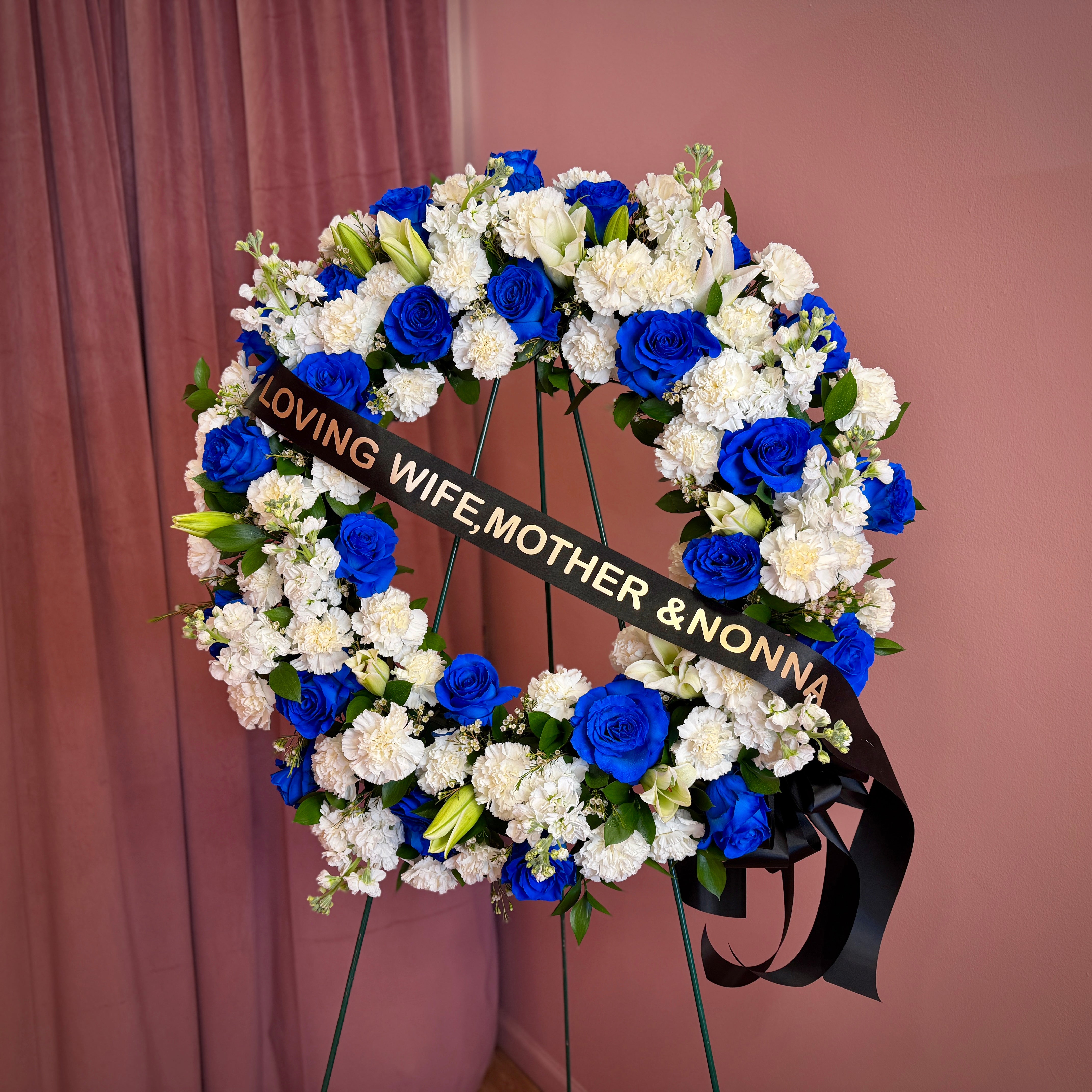 Wreath Sympathy Floral Arrangement