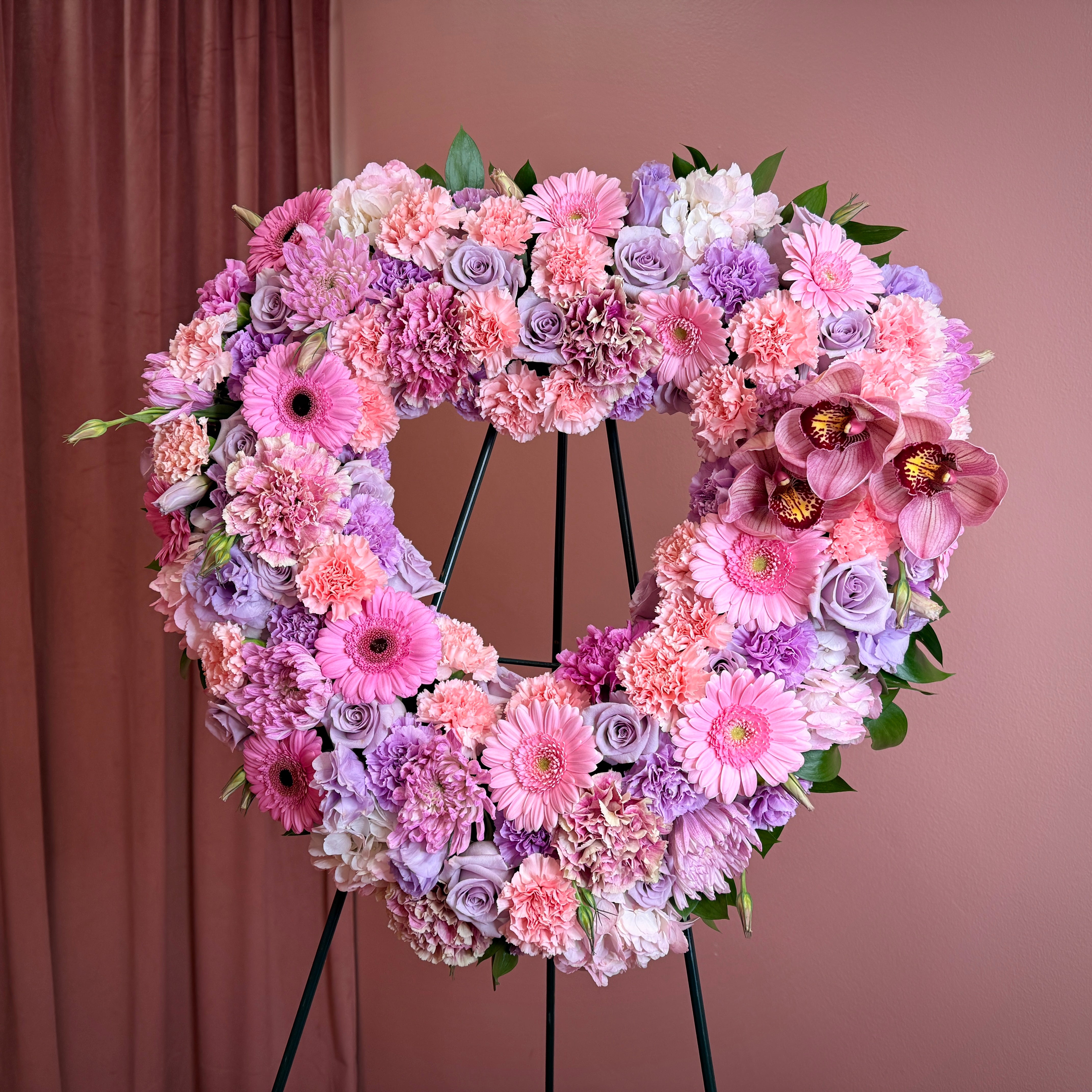 Open Heart Sympathy Floral Arrangement