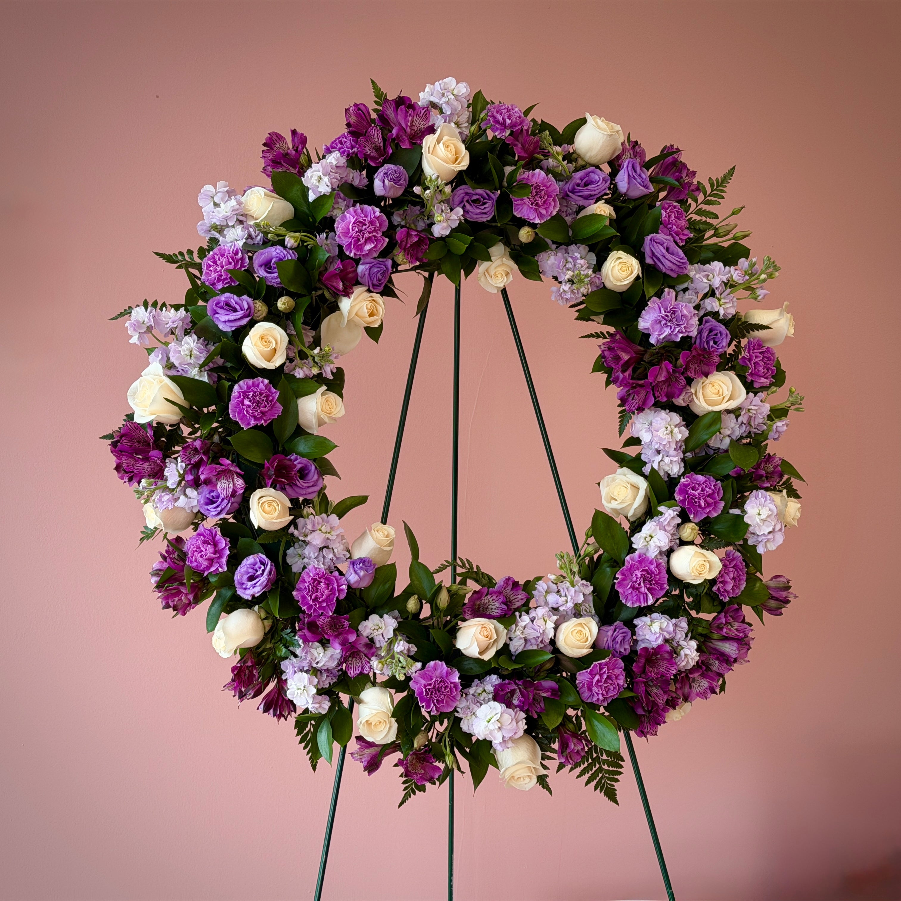 Wreath Sympathy Floral Arrangement