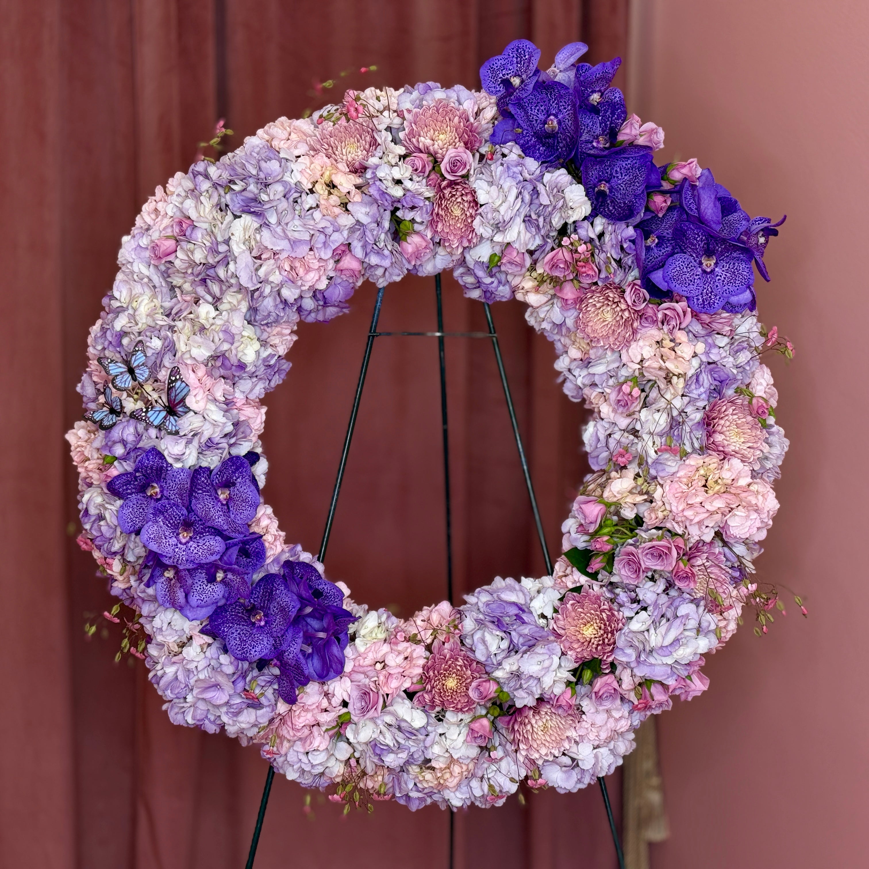 Wreath Sympathy Floral Arrangement