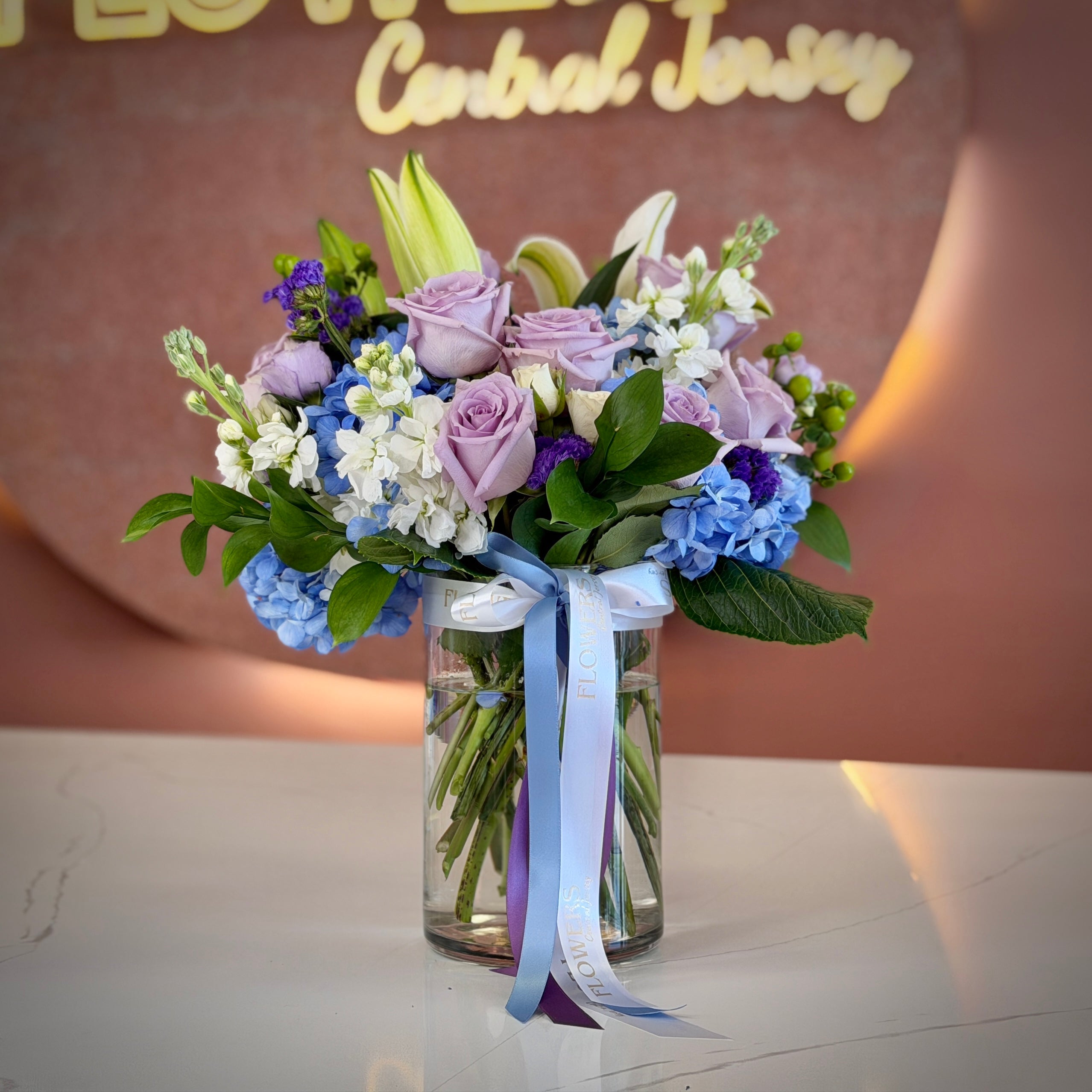 REGINA Purple & Blue Signature Vase